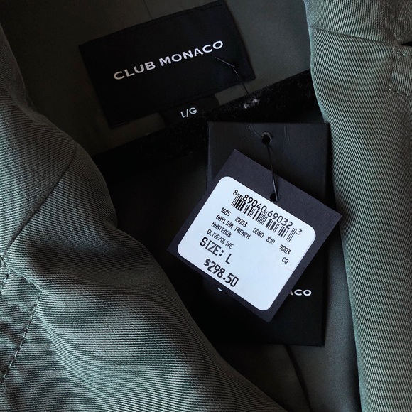 Club Monaco Aaylina Trench Coat NWT - Picture 8 of 8